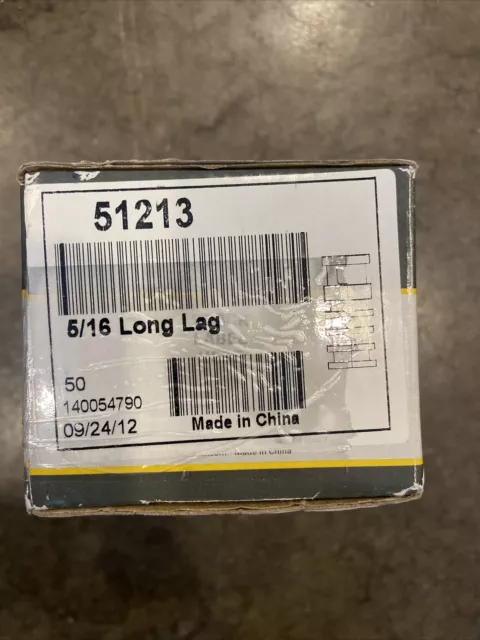 (Qty 50) 5/16" x 1-3/4" Lag Shield Anchor Long Zinc Alloy 1/2" Hole