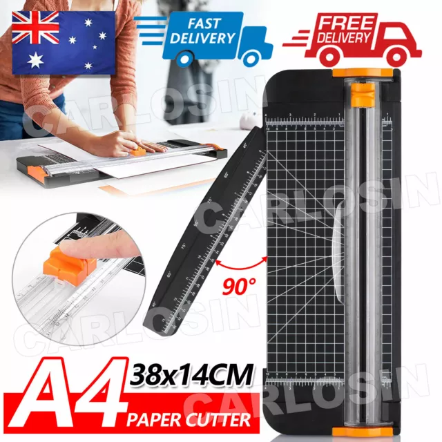 Portable A4 Paper Photo Cutter Guillotine Card Trimmer Knife Metal Base NEW