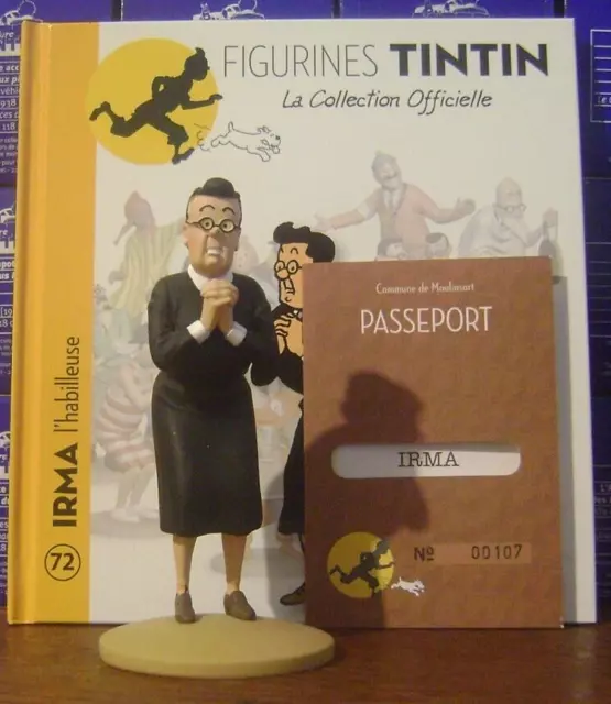 Figurine Tintin Collection Officielle N° 72 IRMA L HABILLEUSE