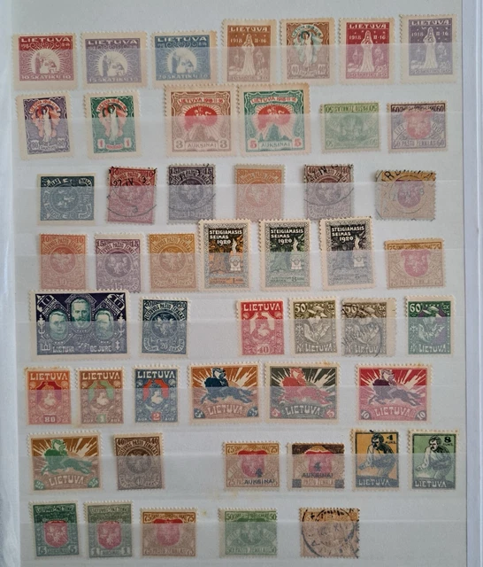 Lot timbres Lituanie ancien - Collection Lot timbres Lituanie ancien - Collection