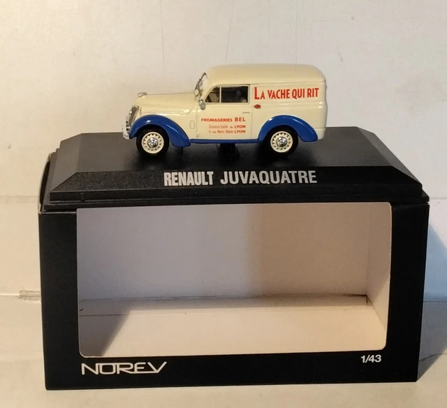 Renault Juvaquatre La Vache Qui Rit – Modèle Réduit Norev 1/43, Neuf
