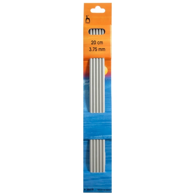 Agujas de tejer de doble extremo: conjunto de cinco: 20 mm x 3,75 mm - P36619 - CORREO GRATUITO
