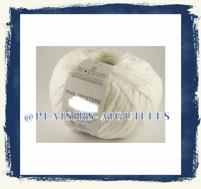 Lot De 5 Pelotes De Laine Phil Mystere Mimosa - Jaune - Taille Aiguille 8 - 100% Polyester - Neuf
