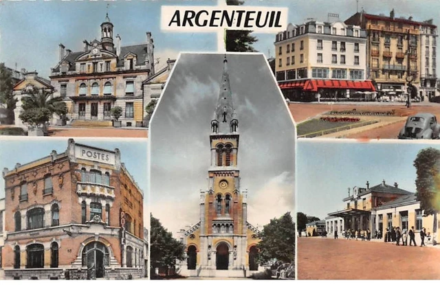 95 - ARGENTEUIL - SAN54904 - Vue d'ensemble - CPSM 14x9 cm - Pli