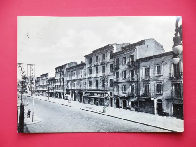 Cartolina Avellino - Corso Vittorio Emanuele - 1958