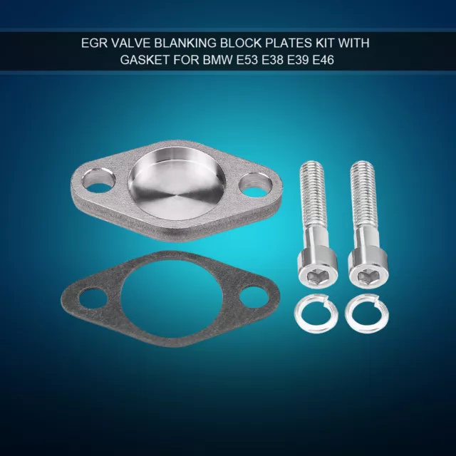 EGR Valve Blanking Block Plates Kit With Gasket For BMW E53 E38 E39 E46 X5