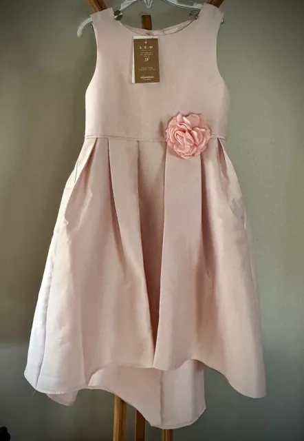 Monsoon Stunning Girls Bridesmaid/Flower Girl Pale Pink Dress age 8