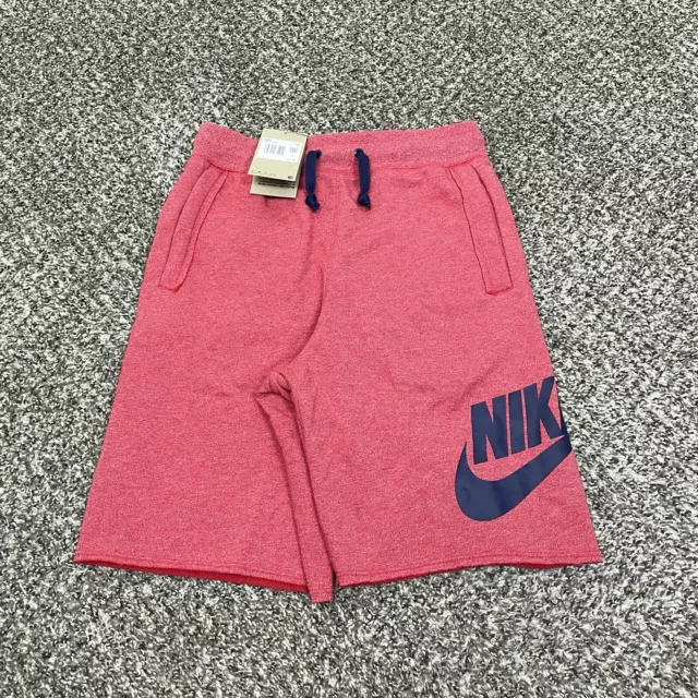 Nike Sportswear Essentials Mens XS French Terry Alumni Shorts DM6817-657 Red $55