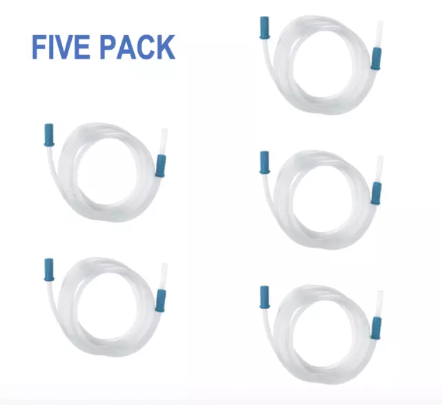 5 PACK Brand New Medline Universal Sterile Suction Tubing Non-Conductive