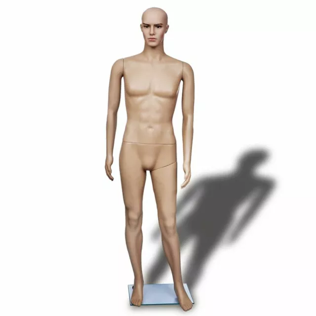 vidaXL Maniquí Masculino con Forma de Hombre A Cuerpo Completo y Cabeza 187 cm 3