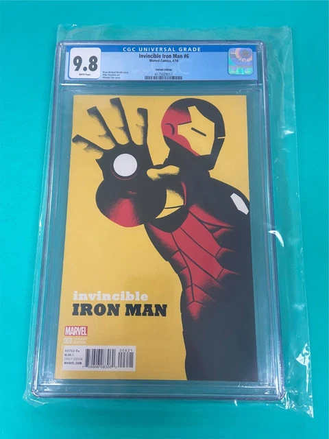 CGC 9.8 MINT~INVINCIBLE IRON MAN # 6 ~ 1:20 Cho IRONHEART VARIANT ~ 2016 RIRI