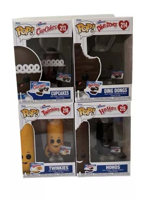 Funko Pop!  Ad Icons Hostess Cupcake, Ding Dong, HoHo, Twinkie, Set Of 4