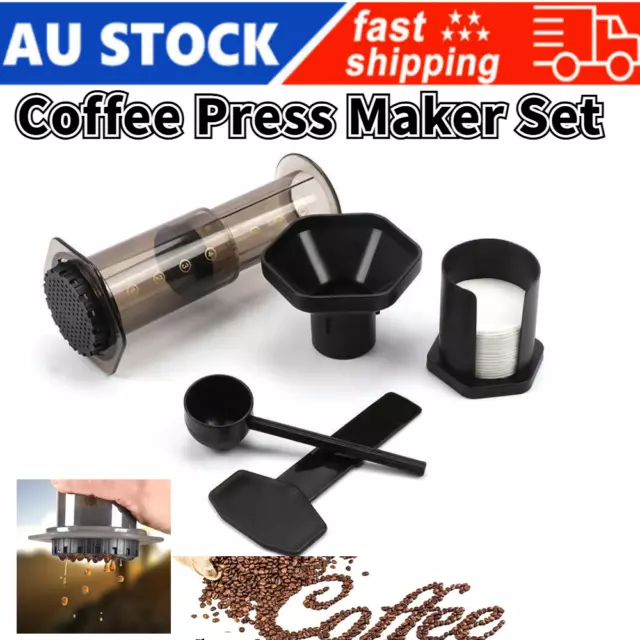 Coffee Press Maker Set for Aeropress ＆ 350 Filters  Simple Practical Washable AU