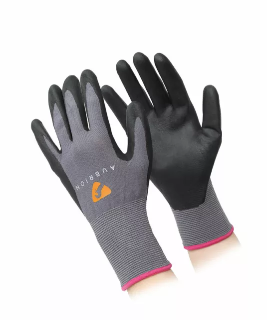 Shires Aubrion All Purpose Yard Gloves in Pink, Grey Or Navy