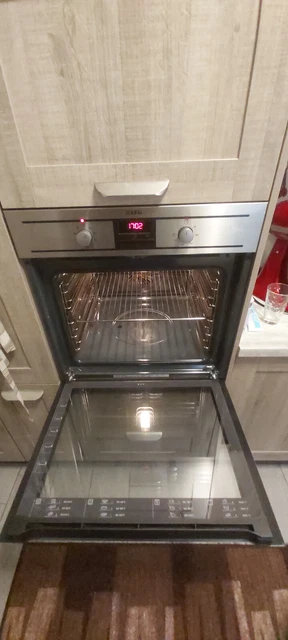 AEG BE 300 300 1 M Elektrischer Einbaubackofen - Edelstahl  Energieklasse A