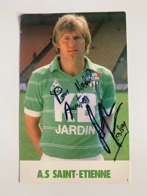 Carte Postale ASSE - Entraîneur Robert Herbin - Saint-Étienne 1978 - Collection Football