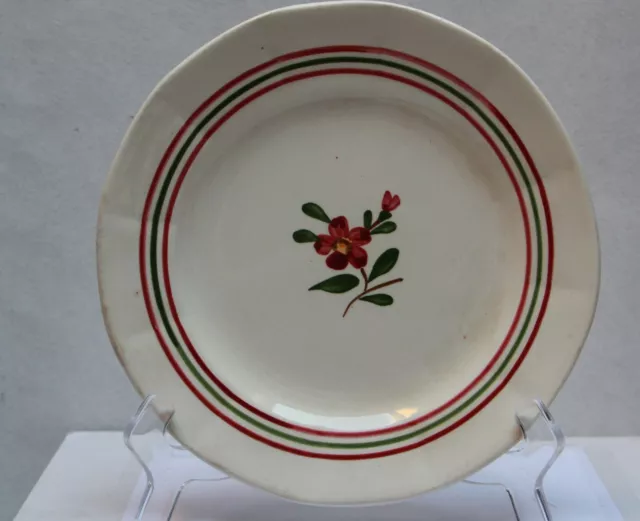 CÉRAMIQUE et FAÏENCE de SARREGUEMINES DIGOIN FRANCE Assiette " ARMELLE "