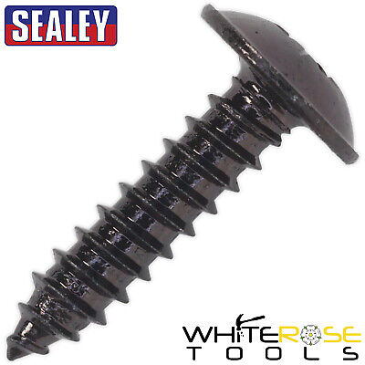 Sealey vite autofilettante 3.5 x 13mm flangiato testa nero Pozi Confezione da 100 