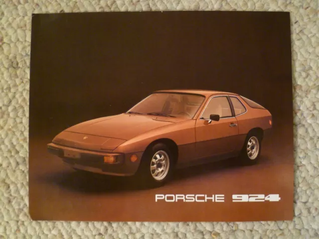 1977 Porsche 924 Showroom Sales Sheet Brochure / Prospekt English RARE!! Awesome