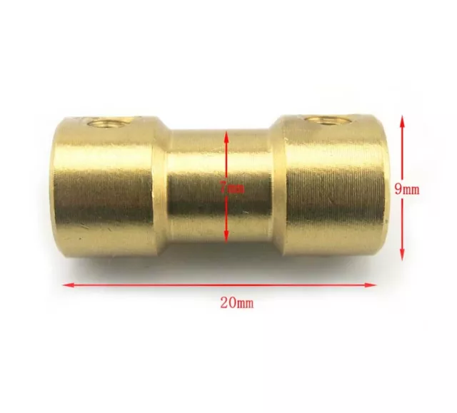 OD 9mm Copper Coupler Coupling Motor Shaft Robot Smart Car 2mm -6mm Diameter