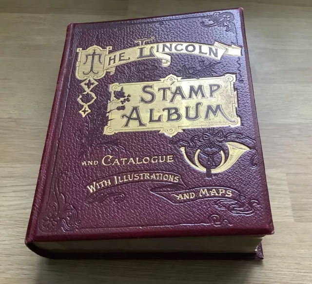 Lincoln Stamp Album Classic Early Stamps / Covers 1200+ Victoria Good Condition