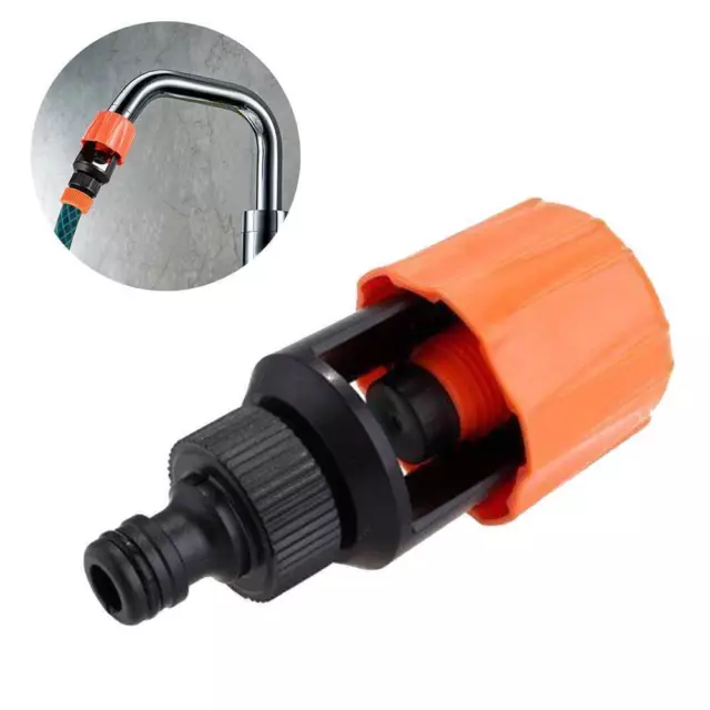 Universal Kitchen Mixer Tap To Garden Hose Pipe Connector Adapter Tool ORANGE 2
