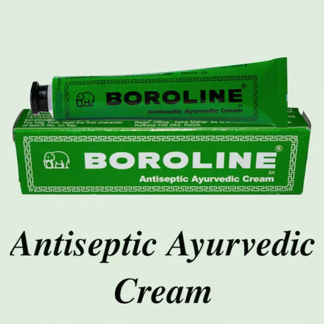 Crème ayurvédique antiseptique Boroline 20gx 3 Tubes soins de la peau...