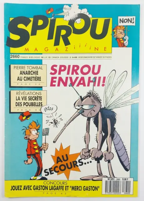 Spirou Magazine N°2660 Spirou Envahi Pierre Tombal Avril 1989