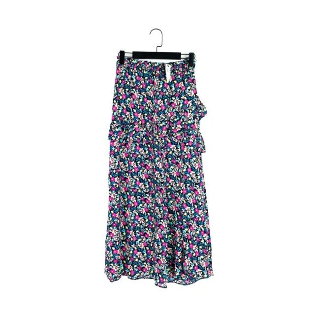 River Island Multicoloured Ditsy Floral Ruffle Trim Midi Maxi Skirt - Size 6