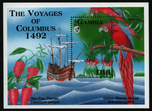 Gambia 1993 - Mi-Nr. Block 177 ** - MNH - Schiffe / Ships - Columbus