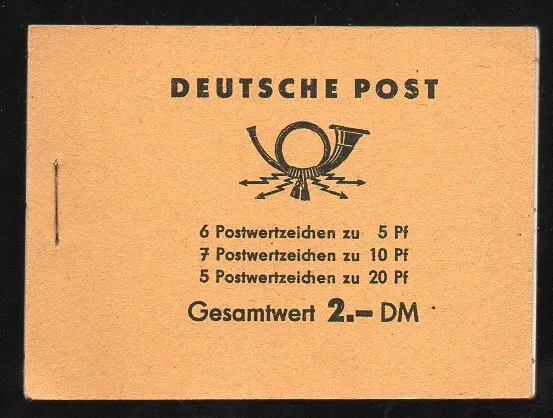 DDR Markenheftchen  MN.  3b  postfrisch