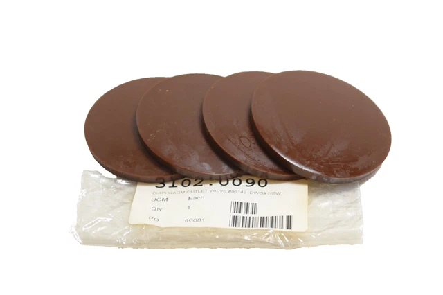 Lot Of 4. Clemco 06149 Outlet Valve Replacement Diaphragm. 1"