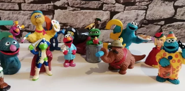Jim Henson Sesame Street Vintage Action Figures - Muppets Collection Of 12