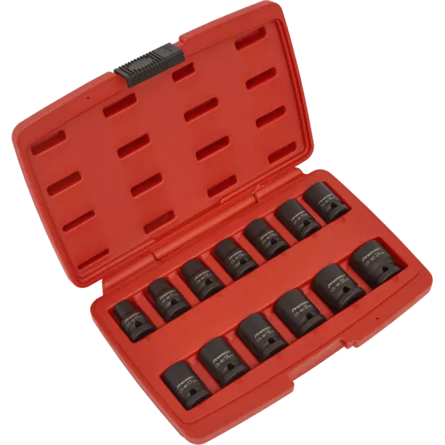 Sealey 13 Piece 1/2" Drive Bi Hexagon Impact Socket Set Metric