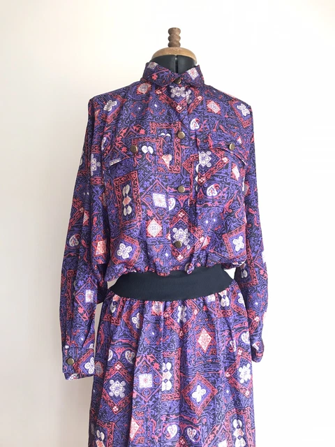 purple patch australia dress What a gorgeous vintage find! , By the brand called Purple Patch. Made in Australia, size 10. , It's truly a classic piece that I'll keep in my wardrobe for years. Also the quality of fabric and cut