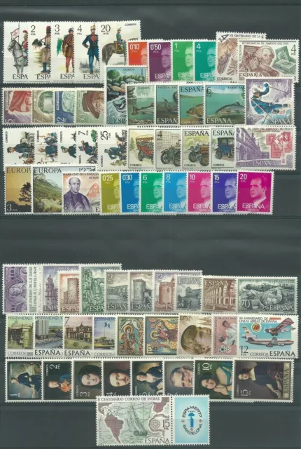 1977 España Espana Año Completo 69 Valores Nuevo MNH MF57175