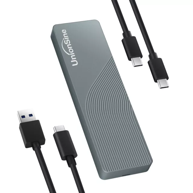 USB-C 3.1 Boîtier Disque Dur pour M.2 PCIe NVME M-Key 2242/2260/2280 SSD, 10Gbps