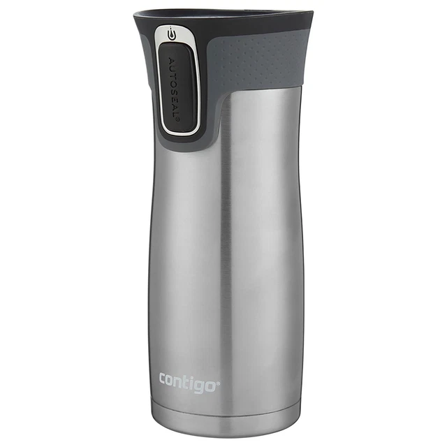 Contigo 2-Pack West Loop Stainless Steel Travel Mug, 16 oz - Monaco/Stainless 4