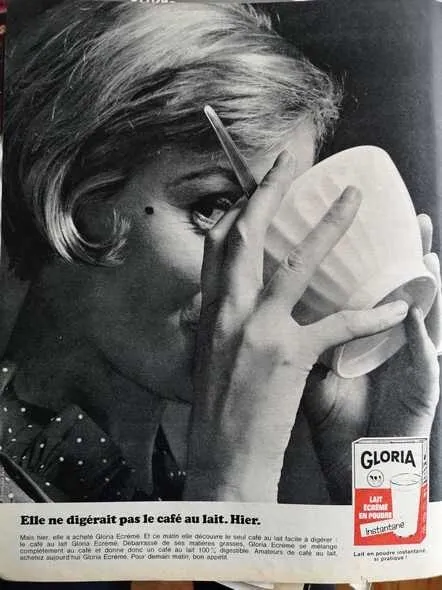 publicité Advertising 1965 - GLORIA écrémé en poudre instantané -  948