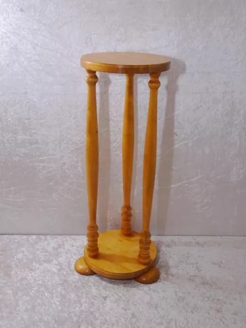 Madera Pedestal Podio Florero Columna Vintage Handmade - Marrón Claro - 72,5CM