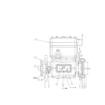Air Brake Compressor For Caterpillar 296-7668, 314-6149, 344-6362; EL365007X
