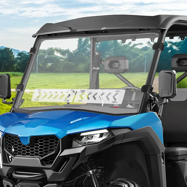 Parabrezza posteriore trasparente UTV con finestra scorrevole ventilata compatibile con CFMOTO UForce 1000 2019-2025, UForce 1000 XL 2022-2025