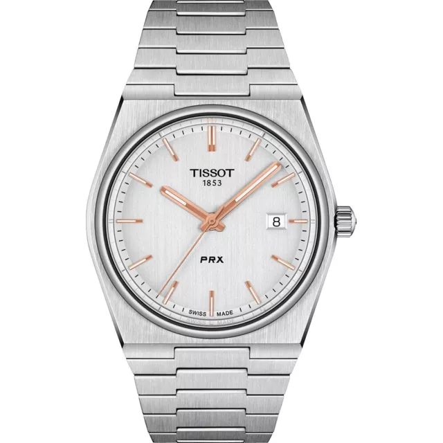 New Tissot T1374101103100 Prx 40Mm Quartz Silver Bracelet T137.410.11.031.00