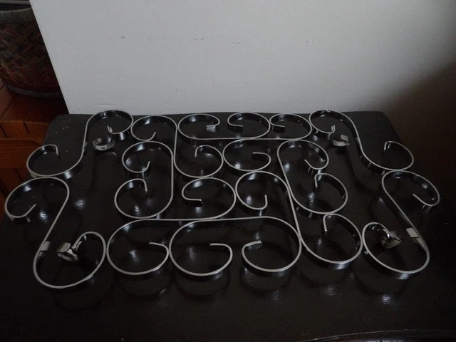 ancien dessous de plat zig zag en métal deco vintage années