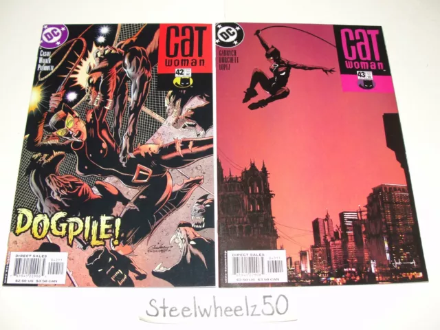 Catwoman #42 & 43 Comic Lot DC 2005 Paul Gulacy Jock Covers Brad Walker Burchett