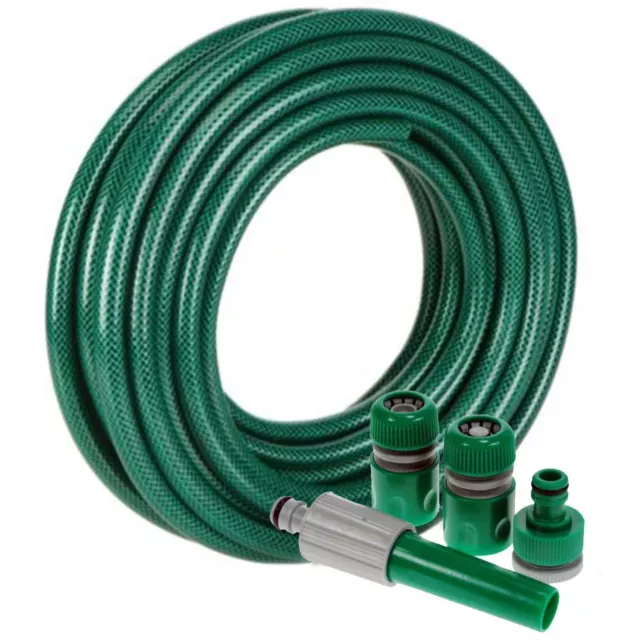 15M 30M 50M 75M No Kink Reinforced Tough Garden Hose Reel Pipe Water Hosepipe