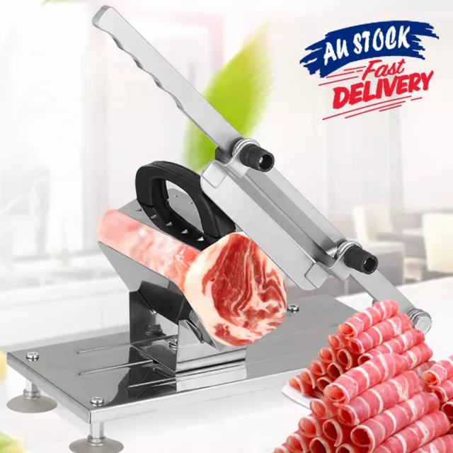 Commercial Meat Slicer Bone Mutton Beef Vegetable Roll Slicing Cutter Machine OZ