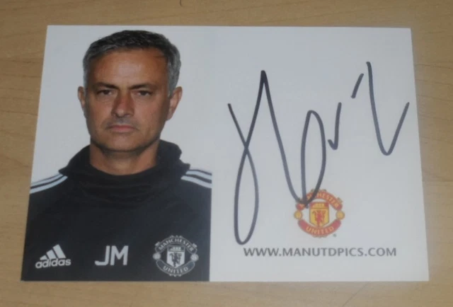 Photo Autographe Encadrée De José Mourinho - Signée Main - Manchester United - Rare