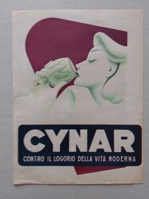 Cynar Contro Il Logorio Della Vita Moderna 1953 Pubblicita Advertising Eur 19 50 Picclick It