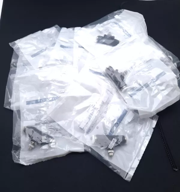 Lot of 10 Pisco JSMU1/4 Connector Valve Flow Control 1/4" T-Style 14.5-130PSI